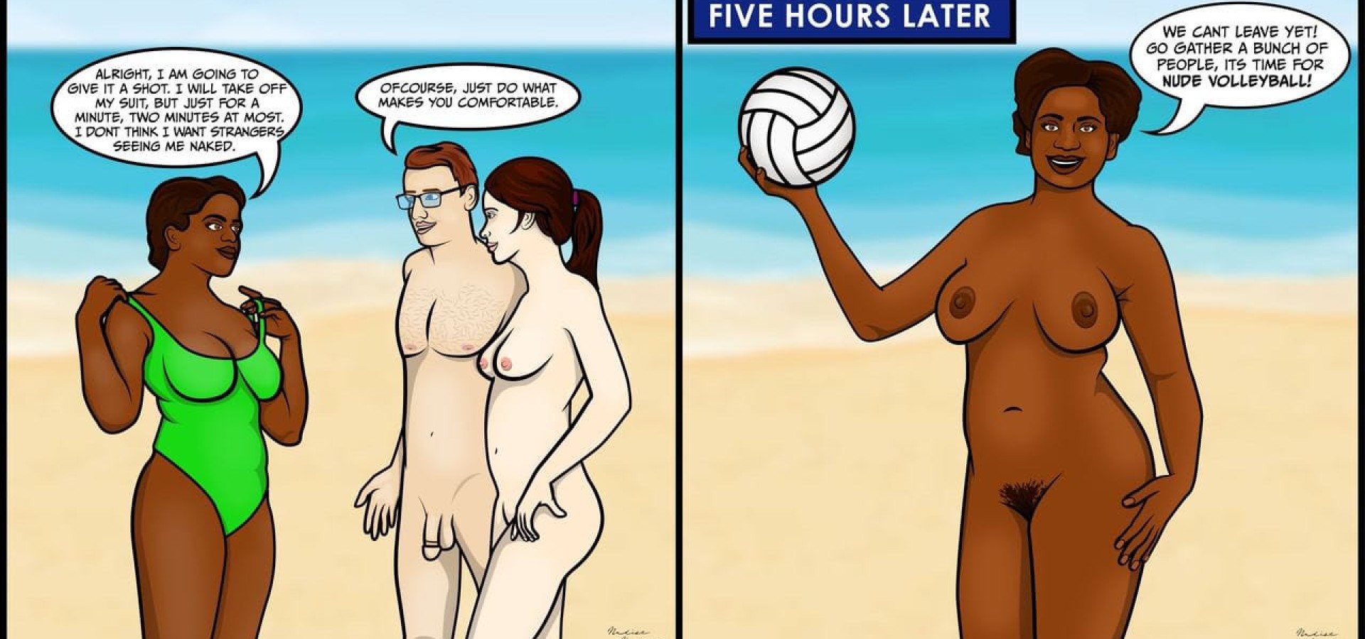 The Nudist Newbies
